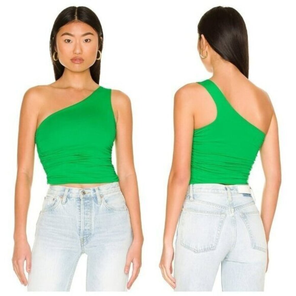 Superdown Anna Ruched Top - Green